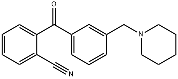 2-CYANO-3'-PIPERIDINOMETHYL BENZOPHENONE|2-(3-(哌啶-1-基甲基)苯甲酰基)苯甲腈