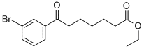 ETHYL 7-(3-BROMOPHENYL)-7-OXOHEPTANOATE Struktur