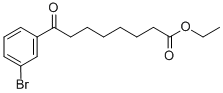 ETHYL 8-(3-BROMOPHENYL)-8-OXOOCTANOATE Struktur