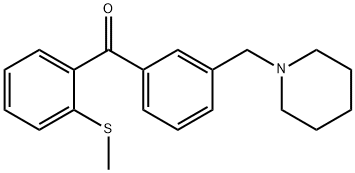 3'-PIPERIDINOMETHYL-2-THIOMETHYLBENZOPHENONE Structure