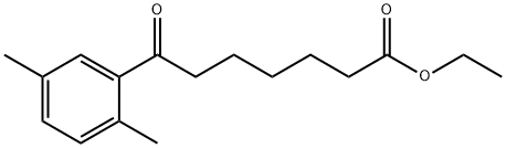 ETHYL 7-(2,5-DIMETHYLPHENYL)-7-OXOHEPTANOATE 化学構造式