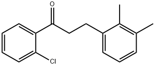 2'-CHLORO-3-(2,3-DIMETHYLPHENYL)PROPIOPHENONE Structure