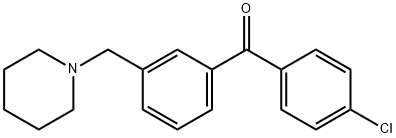 4'-CHLORO-3-PIPERIDINOMETHYL BENZOPHENONE 化学構造式