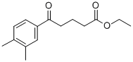 ETHYL 5-(3,4-DIMETHYLPHENYL)-5-OXOVALERATE 结构式