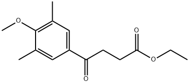 ETHYL 4-(3,5-DIMETHYL-4-METHOXYPHENYL)-4-OXOBUTYRATE 结构式