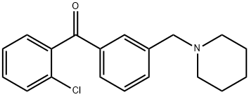 2-CHLORO-3'-PIPERIDINOMETHYL BENZOPHENONE 化学構造式