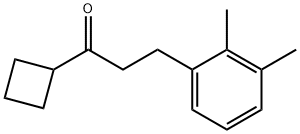 シクロブチル2-(2,3-ジメチルフェニル)エチルケトン 化学構造式