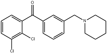 2,3-DICHLORO-3'-PIPERIDINOMETHYL BENZOPHENONE Structure