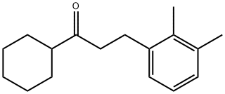 シクロヘキシル2-(2,3-ジメチルフェニル)エチルケトン 化学構造式