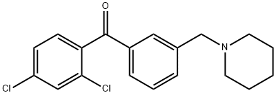 898793-50-5 2,4-DICHLORO-3'-PIPERIDINOMETHYL BENZOPHENONE