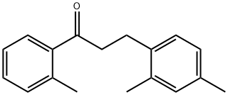 3-(2,4-ジメチルフェニル)-2'-メチルプロピオフェノン 化学構造式