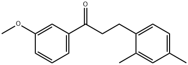 3-(2,4-ジメチルフェニル)-3'-メトキシプロピオフェノン 化学構造式