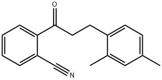 2'-CYANO-3-(2,4-DIMETHYLPHENYL)PROPIOPHENONE Structure