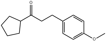 CYCLOPENTYL 2-(4-METHOXYPHENYL)ETHYL KETONE Structure