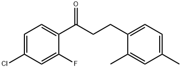 4'-CHLORO-3-(2,4-DIMETHYLPHENYL)-2'-FLUOROPROPIOPHENONE