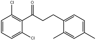 2',6'-DICHLORO-3-(2,4-DIMETHYLPHENYL)PROPIOPHENONE Structure
