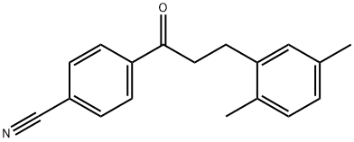 4'-CYANO-3-(2,5-DIMETHYLPHENYL)PROPIOPHENONE Structure