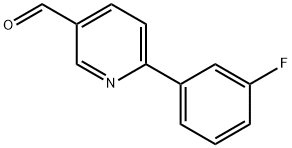 6-(3-Fluorophenyl)-3-pyridinecarbaldehyde Structure