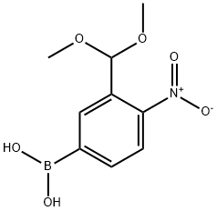 [3-(DIMETHOXYMETHYL)-4-NITROPHENYL]BORONIC ACID 结构式