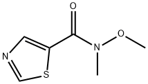 N-甲氧基-N-甲基噻唑-5-甲酰胺,898825-89-3,结构式