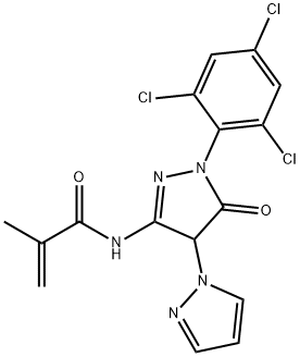 N-[5-Oxo-4-(1H-pyrazol-1-yl)-1-(2,4,6-trichlorophenyl)-2-pyrazolin-3-yl]methacrylamide|