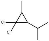 Propane, 2-(2,2-dichloro-3-methylcyclopropyl)- (7CI) 结构式