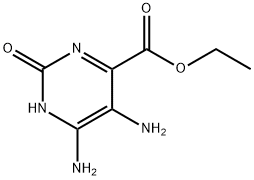 4-Pyrimidinecarboxylicacid,5,6-diamino-1,2-dihydro-2-oxo-,ethylester(9CI) 结构式