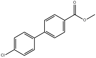 4'-氯联苯-4-甲酸甲酯 结构式