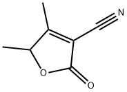 2-Pentenoicacid,2-cyano-4-hydroxy-3-methyl-,gamma-lactone(7CI) Struktur
