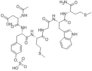 아세틸-ASP-TYR[SO3H]-MET-GLY-TRP-MET-NH2