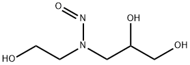 N-nitro-N-(2,3-dihydroxypropyl)-N-(2-hydroxyethyl)amine Struktur