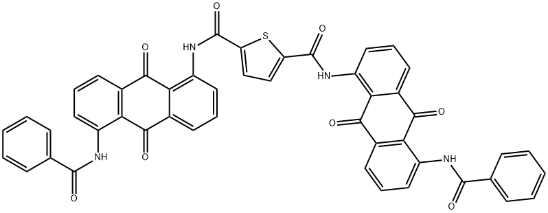 89923-47-7 N,N'-bis[5-(benzoylamino)anthraquinon-1-yl]thiophene-2,5-dicarboxamide