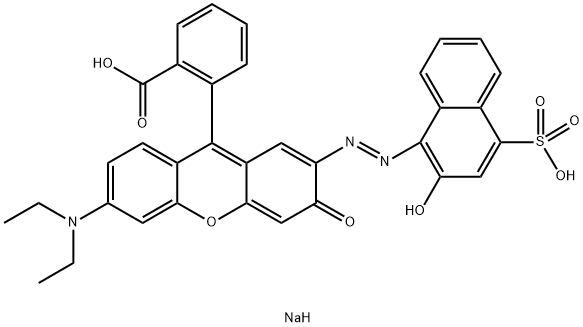 89923-49-9 Benzoic acid, 2-6-(diethylamino)-2-(2-hydroxy-4-sulfo-1-naphthalenyl)azo-3-oxo-3H-xanthen-9-yl-, disodium salt