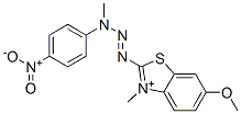 6-methoxy-3-methyl-2-[3-methyl-3-(4-nitrophenyl)-1-triazenyl]-Benzothiazolium|6-甲氧基-3-甲基-2-[3-甲基-3-(4-硝基苯基)-1-三嗪基]苯并噻唑翁