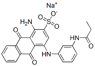 1-아미노-9,10-디히드로-9,10-디옥소-4-[[3-[(1-옥소프로필)아미노]페닐]아미노]-2-안트라센술폰산 나트륨