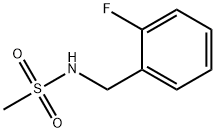 N-(2-FLUOROBENZYL)METHANESULFONAMIDE, 899252-68-7, 结构式