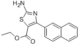 2-AMINO-4-(2-NAPHTHALENYL)-5-THIAZOLECARBOXYLIC ACID ETHYL ESTER,899352-44-4,结构式