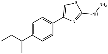 4-[4-(1-METHYLPROPYL)PHENYL]-2(3H)-THIAZOLONE HYDRAZONE Struktur