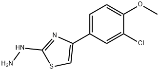 4-(3-CHLORO-4-METHOXYPHENYL)-2(3H)-THIAZOLONE HYDRAZONE 化学構造式