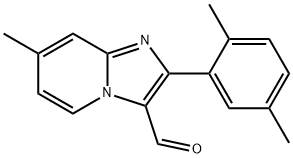 2-(2,5-二甲基苯基)-7-甲基咪唑并[1,2-A]吡啶-3-甲醛 结构式