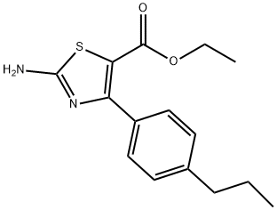 2-AMINO-4-(4-PROPYLPHENYL)-5-THIAZOLECARBOXYLIC ACID ETHYL ESTER Struktur