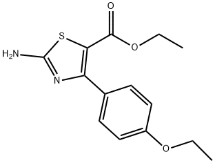 2-AMINO-4-(4-ETHOXYPHENYL)-5-THIAZOLECARBOXYLIC ACID ETHYL ESTER Structure