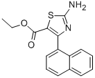 2-AMINO-4-(1-NAPHTHALENYL)-5-THIAZOLECARBOXYLIC ACID ETHYL ESTER Structure