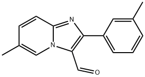 6-methyl-2-(3-methylphenyl)imidazo[1,2-a]pyridine-3-carbaldehyde Structure