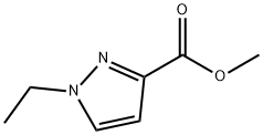 1-エチル-1H-ピラゾール-3-カルボン酸メチル 化学構造式