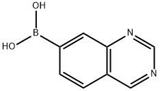 硼酸7-喹唑啉基-(9CI),899438-46-1,结构式