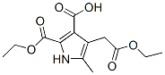 1H-Pyrrole-2,3-dicarboxylic  acid,  4-(2-ethoxy-2-oxoethyl)-5-methyl-,  2-ethyl  ester|