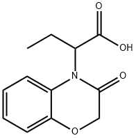 2-(3-氧代-1,4-苯并恶嗪-4-基)丁酸 结构式