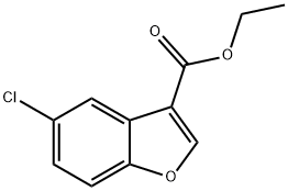 5-氯-3-苯并呋喃羧酸乙酯,899795-65-4,结构式