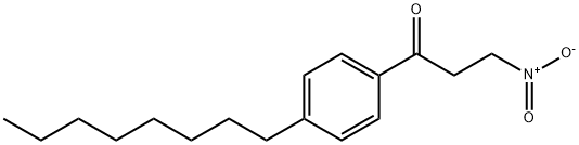 3-nitro-1-(4-octylphenyl)-preopanone Struktur